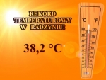 Rekord temperaturowy w Radzyniu!