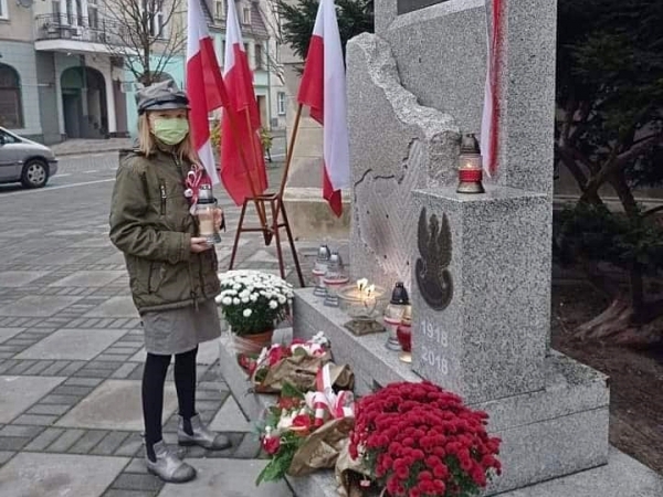 Harcerze uczcili 102. rocznicę odzyskania przez Polskę Niepodległości