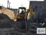 Roboty przy budowie sieci wodno-kanalizacyjnej w Lipinkach